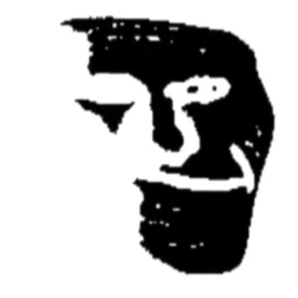 Troll but inverted Roblox decal