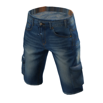 ⭐ Blue Denim Jeans Tactical Cargo Shorts thumbnail