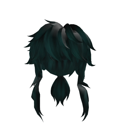 wolf mod cut long anime y2k 2000s green hair Roblox item