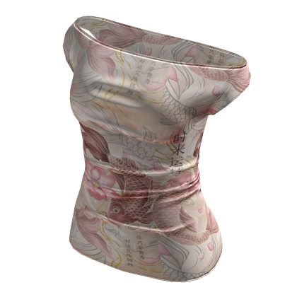 y2k ☆ off-shoulders graphic pink-beige shirt