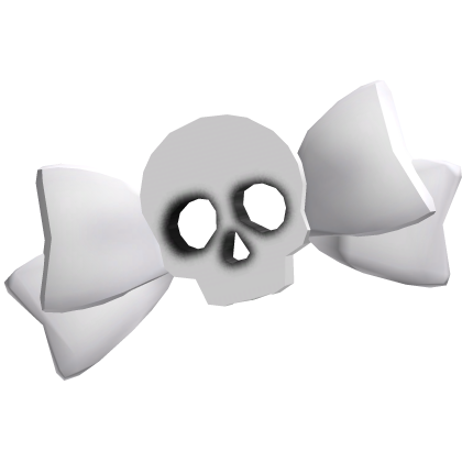 Skeleton Hairclip Halloween White Cute