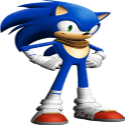 Sonic Boom: Sonic The Hedgehog (TRANSPARENT) Roblox decal
