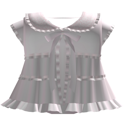 pink gothic doll ruffled tiered lace collar dress thumbnail