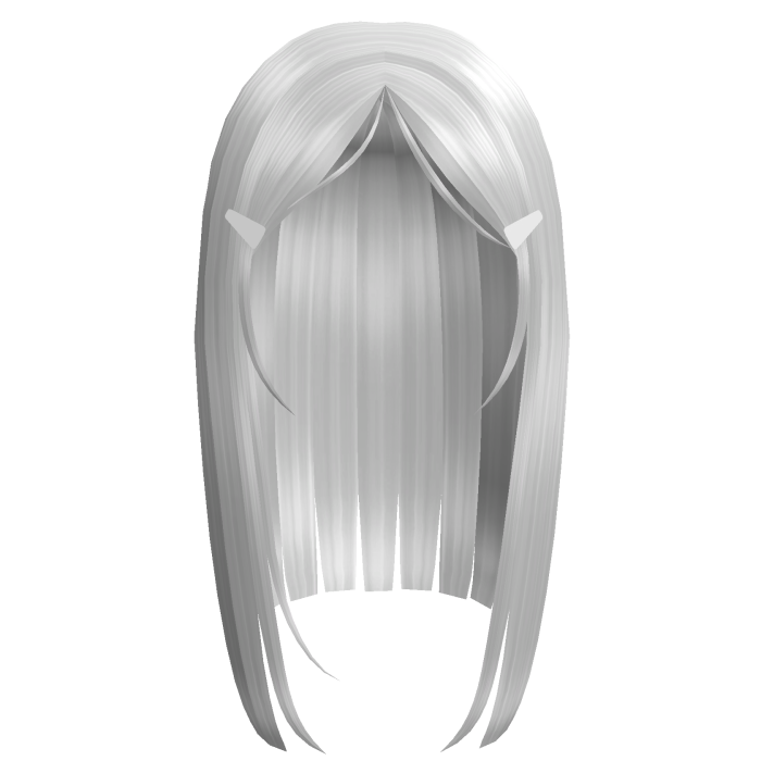 Cute Y2K White Straight Hair Clips ❀