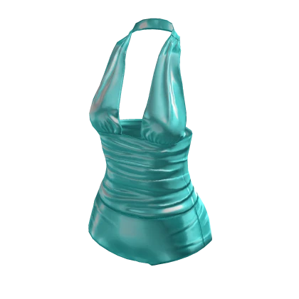 2000s One Peice Bathing Suit In Teal Roblox item render