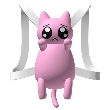 ♡ : 1.0 cute pink sad cat p-chan nso backpack | Roblox Item