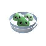 ♡ kawaii blue marimo mochi basket 