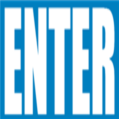 ENTER Sign Roblox decal