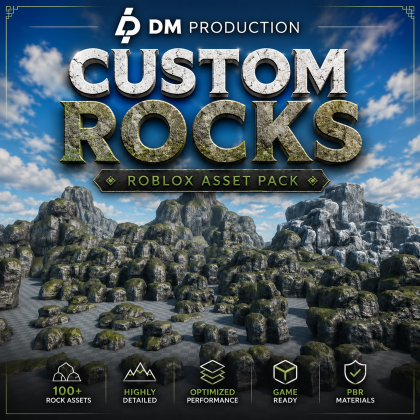 Custom Rocks Roblox Asset Pack