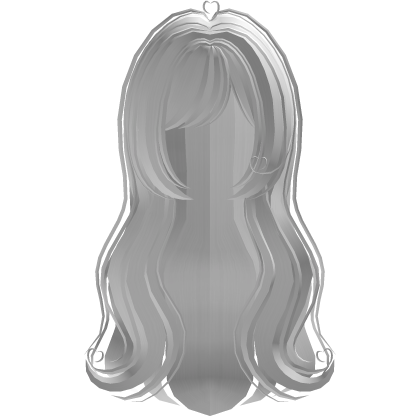 sweet long wavy adorable doll hair in white