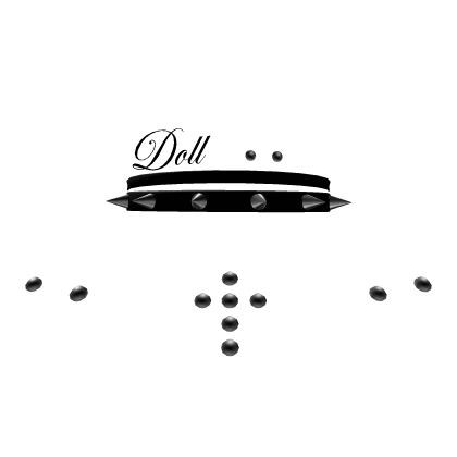 spiked doll choker vkei  Roblox item