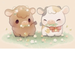 -kawaii farm animals-
