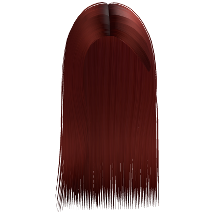 Kpop Long Straight Side Hair in Red Roblox item