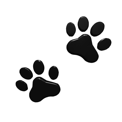 Black Paw Print Aura Roblox item