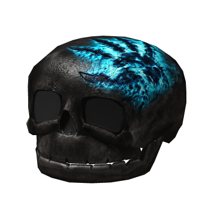 Black/Blue Scorched Riddling Skull Recolor Addon