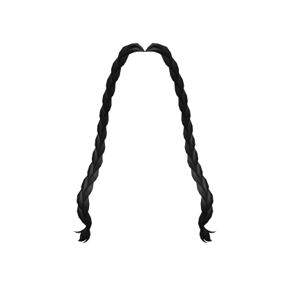 Braided Bangs in Black Roblox item