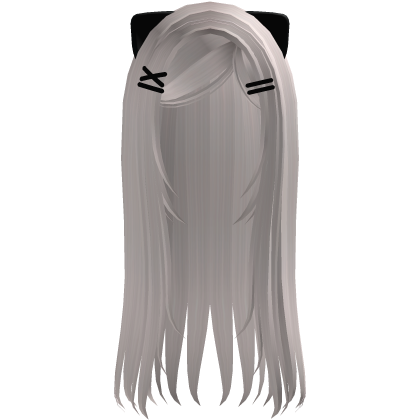 ♡ straight long goth moe cat hair (beige)
