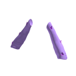 Purple Arm Warmers with Butterflies