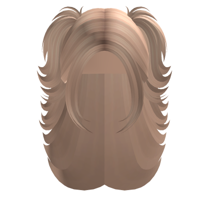 Y2K Long Swirly Curly Pigtail Hair (Blonde) Roblox item