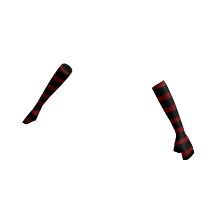 Y2K Emo Arm Warmers Red and Black