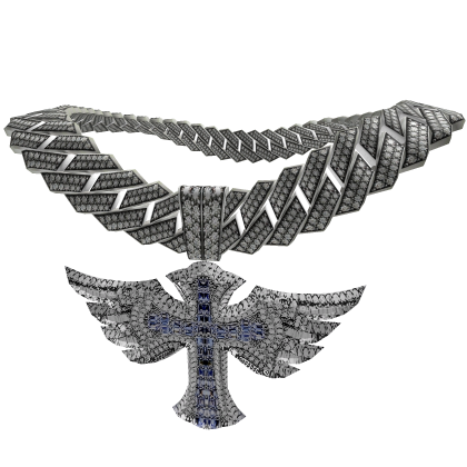 Iced Out Cross Winged Chain 1.0 thumbnail