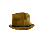 Gold Colorblock Fedora