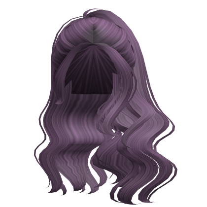 Cute Wavy Shoulder Ponytail (Purple)