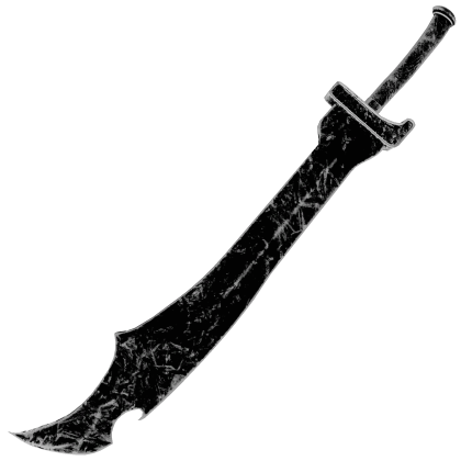 Roblox Item White Crooked Barbarian Sword