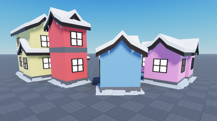 Melanie's Snowy Low-Poly Homes (4) preview 1