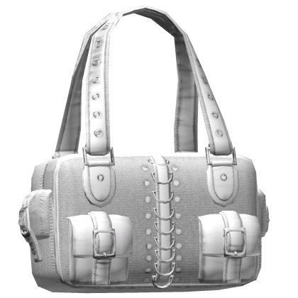 White Gothic Buckle Shoulder Bag 3.0