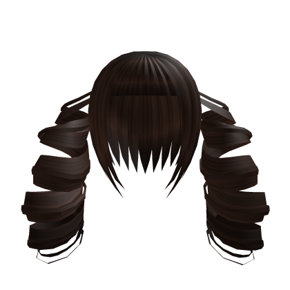 Long Curly Goth Pigtails brown