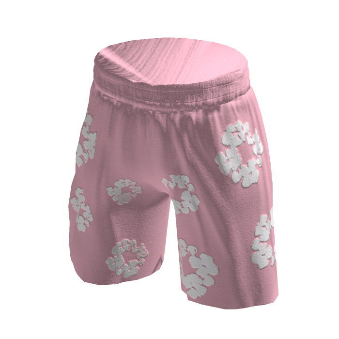 Pink Floral Shorts