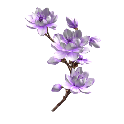 Lavender Cherry Blossom Flower Maximalist Branch