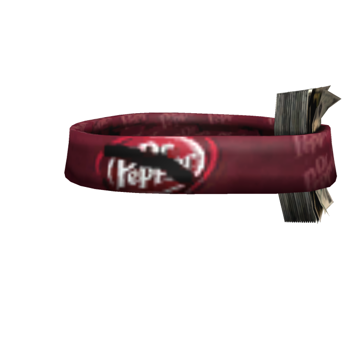 $$$ Dr. Pepper Soda money headband v3