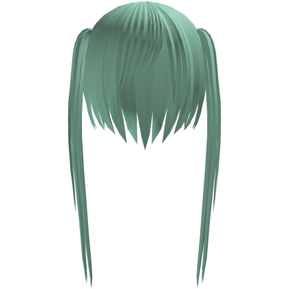 🝦ᆺᴗ, kawaii #fantasy twintails hair ҂ mint Roblox item