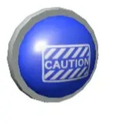 Don't touch the blue button  icon