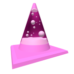 Bubblegum Lava Lamp Traffic Cone