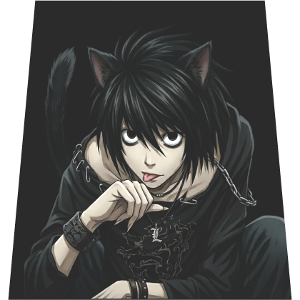 Cute Catboy L Lawliet Cape Roblox catalog item