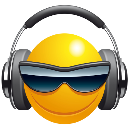 Emoji with headphones Roblox decal