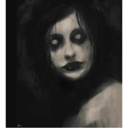 creepy girl icon