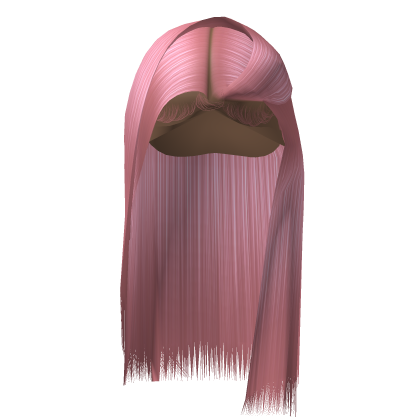 Straight Middle Part Flip Over | Pink