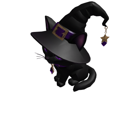 Black Witch Cat Halloween Companion