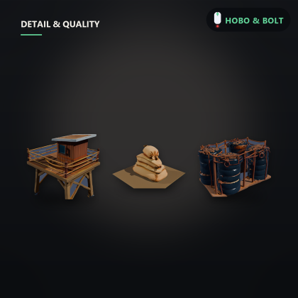 Scrap Outpost Kit — Modular Survival Base Walls & preview 1