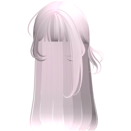 ♡ Baby Pink Y2K Angelic Long Hair W Side Ponytail
