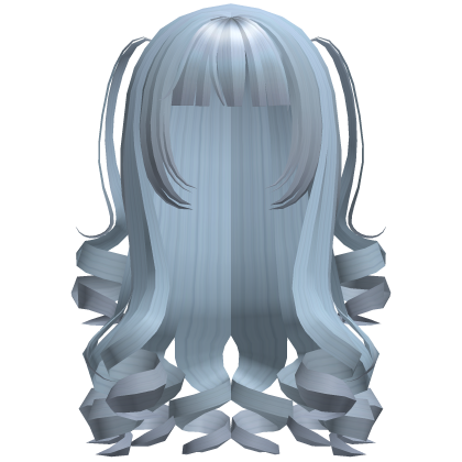 Dolly Coquette Curled Pigtails (Sky Blue) Roblox item