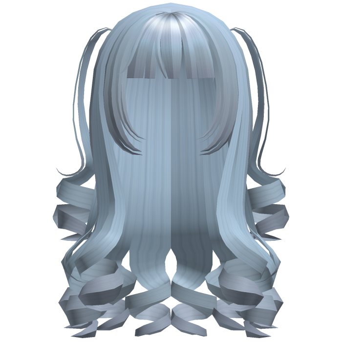 Dolly Coquette Curled Pigtails (Sky Blue)