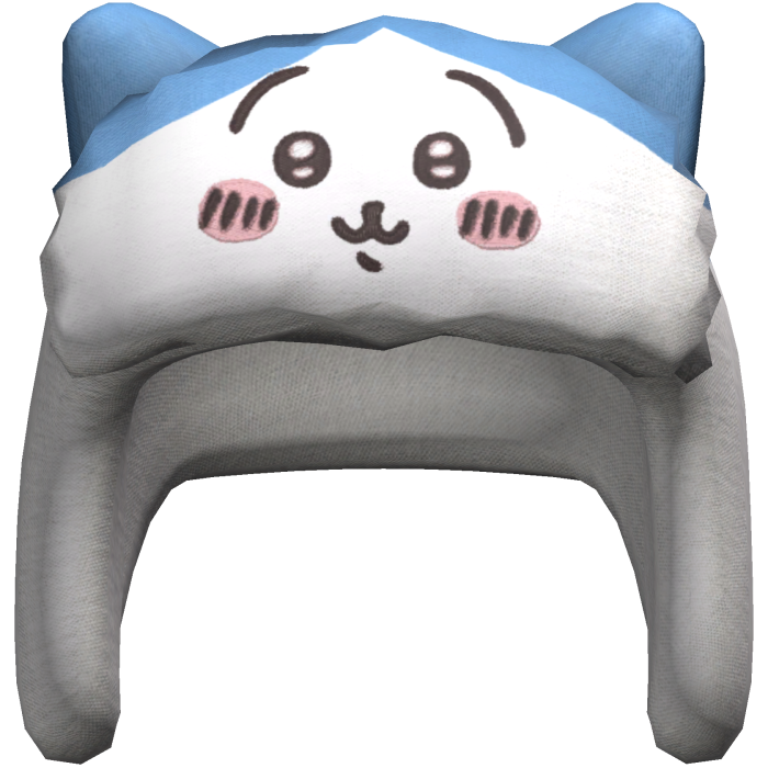 Y2K Kawaii Cute Hachiware Ushanka Blue and White