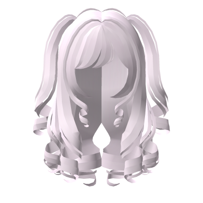 . ‿ ♡ curly angel long pigtail hair in pink Roblox item