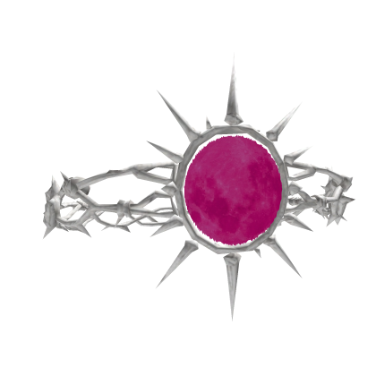 [Animated] Gothic Moon Thorn Crown (White/Pink) Roblox item