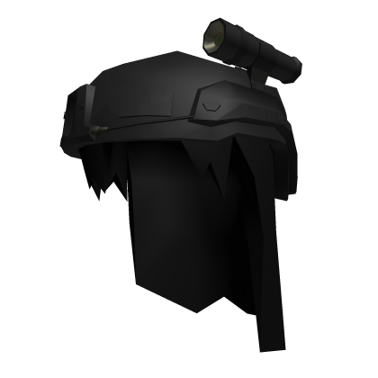 Military Girl Low Poly Helmet Hair  Roblox item